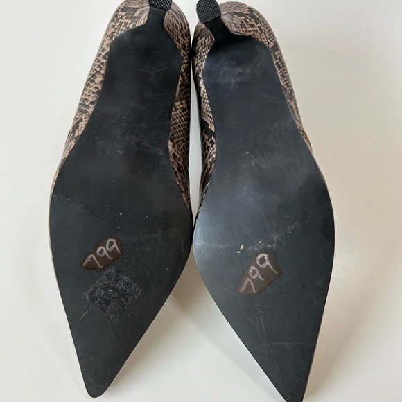 Rampage Maria Metallic Snakeskin Heels, Size 8 1/2 - Picture 8 of 8